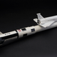 A model of a concept by North American Rockwell for a shuttle with an expendable booster (National Air and Space Museum)